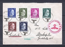 1942 Third Reich occupation of east 25pf-80pf field post cover with Smolenks and Mogilew postmark