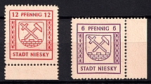 1945 Niesky (Oberlausitz), Germany Local Post (Mi. 8, 10, CV $30, MNH)