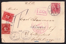 1915 Germany - New York, United States, Anti-British Propaganda, Stock of Cinderellas, Non-Postal Stamps, Labels, Advertising, Charity, Cover