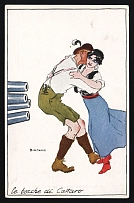 1914-18 'Mouths of Kotor' WWI European Caricature Propaganda Postcard, Europe