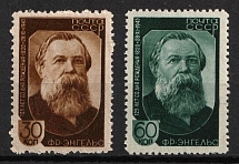 1945 125th Anniversary of the Birth of Engels, Soviet Union, USSR, Russia (Full Set, MNH)