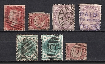 1856-1900 Great Britain (Group of Stamps, Canceled)