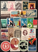 Germany, Europe & Overseas, Stock of Cinderellas, Non-Postal Stamps, Labels, Advertising, Charity, Propaganda (#130A)