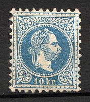 1867 Austria 10 Kr (Type 1, CV $360)