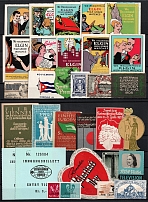 Germany, Europe & Overseas, Stock of Cinderellas, Non-Postal Stamps, Labels, Advertising, Charity, Propaganda (#221A)