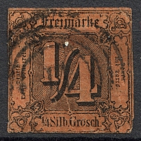 1852-58 Thurn und Taxis Germany 1/4 Gr (CV $60, Cancelled)