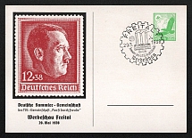 1938 'German Collectors' Association. Freital advertising show 1938', Propaganda Postcard, Third Reich Nazi Germany