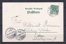 1898 Germany postcard Helgoland - Naumburg