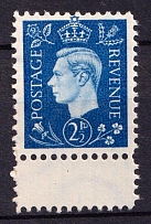2.5d Anti-British Propaganda, King George VI, German Forgery (Mi. 7, Margin, CV $110)