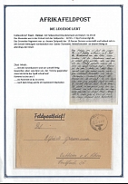1943 (2 Feb) Germany, German Field post in Africa, cover from front to Ostheim, Field post № 14715