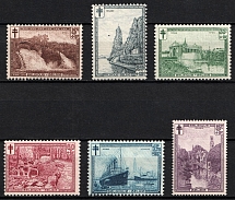 1929 Belgium, Semi-Postal Stamps (Sc. B94 - B98, Full Set, CV $100, MNH)