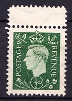 1/2d Anti-British Propaganda, King George VI, German Forgery (Mi. 3, Margin, CV $110)