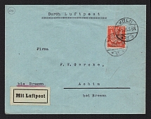 1926 (24 May) Germany Airmail cover from Koln to Achim
