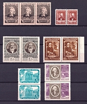 1957 Soviet Union USSR, Collection, Pairs (Full Sets, MNH)