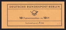 1965 Booklet with stamps of West Berlin, Germany in Excellent Condition (Mi. MH 4b, CV $30)