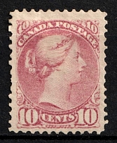 1870-90 10c Canada (SG 99, CV $2,000)