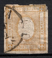 1862 2C Italy (Mi. 13, Used, CV$125)