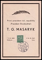 1937 (14 Sept) Czechoslovakia, 'The First President of the Republic', Commemorative Booklet (Cancellations)