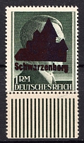 1945 1m Schwarzenberg (Saxony), Soviet Russian Zone of Occupation, Germany Local Post (Mi. 20 II B, Margin, Signed, MNH)