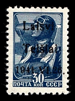 1941 30k Telsiai, Occupation of Lithuania, Germany (Mi. 5 II, Signed, CV $80, MNH)