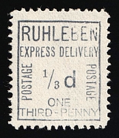 1915 1/3d Berlin, Ruhleben - Germany Local Post, Private City Mail, Express Delivery, DP Camp, Displaced Persons Camp (Mi. 1)