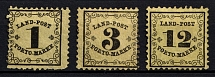 1862 Bavaria, German States, Germany (Mi. 1 x - 3 x, CV $70)