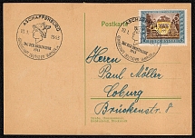 1943 Aschaffenburg postcard with Special postmark Day of Stamps