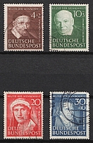 1951 German Federal Republic, Germany (Mi. 143 - 146, Full Set, Used, CV $170)