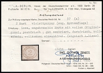 1899 2m German Empire, Germany (Mi. 37 a, Late Edition, Certificate, CV $1,600, MNH)