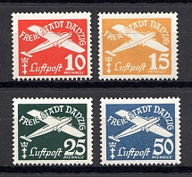 1938-39 Germany Danzig Gdansk Airmail (CV $15, Full Set)