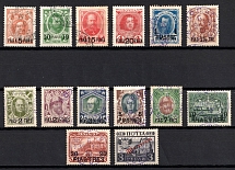 1913 Romanovs, Offices in Levant, Russia (Kr. 89 - 102, Canceled, CV $230)