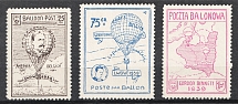 1939 Balloon Post Mail, Poland (Full Set)