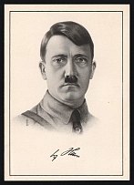 1938 (20 Apr) Adolf Hitler, Nazi Germany, Third Reich Propaganda, Commemorative Postmark 'Leader's Birthday', Postcard, Vienna, Austria