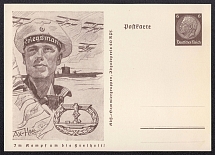 1941 Kriegsmarine Submarine Seaplanes, Third Reich, Germany, Postal Card
