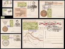 1984 'By the Route of the Field Post of the People's Polish Army', Poland, Military, Feldpost, Set of Commemorative Postcards of WWII