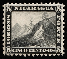 1862 5c Nicaragua, Central America (Mi 2, CV $180)