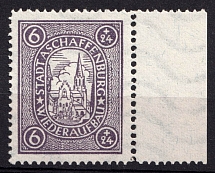 1946 6+24pf Aschaffenburg, Germany Local Post (Mi. I A x, Unofficial Issue, Margin, CV $40, MNH)