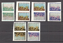 1958 USSR Prison of the Peoples Ukraine Pairs Tete-beche (Imperf, Full Set, MNH)