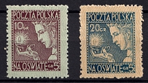1927 Poland (Mi. 247 - 248, Full Set, CV $50, MNH)