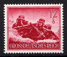 1944 12pf Third Reich, Wehrmacht, Germany (Mi. 879 x, Signed, CV $80, MNH)