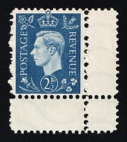 2.5d Anti-British Propaganda, King George VI, German Propaganda Forgery (Mi. 7, Corner Margin, CV $100)