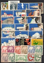 United States, Europe, Stock of Cinderellas, Non-Postal Stamps, Labels, Advertising, Charity, Propaganda (#109B)