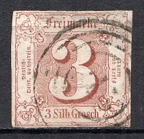 1859-61 Thurn und Taxis Germany 3 Gr (CV $100, Canceled)