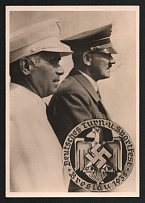 1938 'German Sports Festival', Propaganda Postcard, Third Reich Nazi Germany