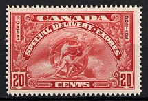 1935 20c Canada, Special Delivery Stamp (SG S8, CV $10, MNH)