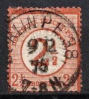 1874 2.5gr German Empire, Germany (Mi. 29, Canceled, CV $80)