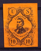 Lincoln Subscription, United States Locals & Carriers (Bogus Stamps)