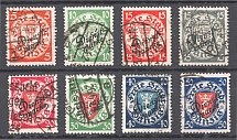 1924-25 Danzig Germany Official Stamps (CV $110, Cancelled)
