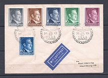 1944 General Government airmail cover to Hamburg with special postmark