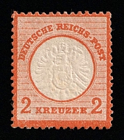 1872 2kr German Empire, Large Breast Plate, Germany (Mi. 24, CV $850)